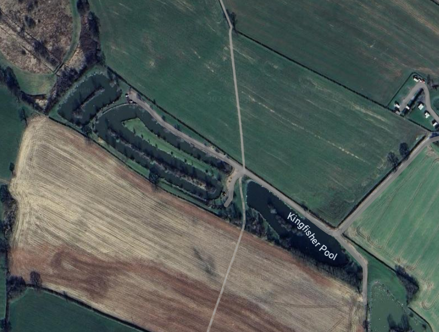 Feilds Farm Fisheries from the air